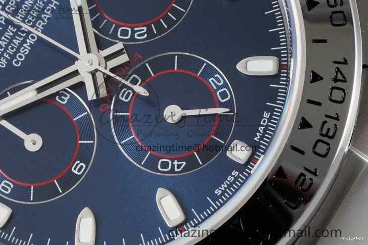116509 on Best Edition Dial Daytona QF Bracelet SA4130 1:1 SS Blue 0112